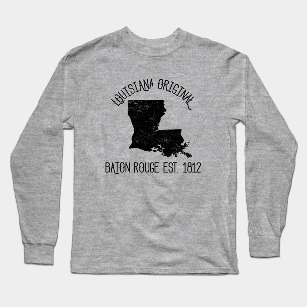 Louisiana Original Baton Rouge Est.1812 Long Sleeve T-Shirt by Perpetual Brunch